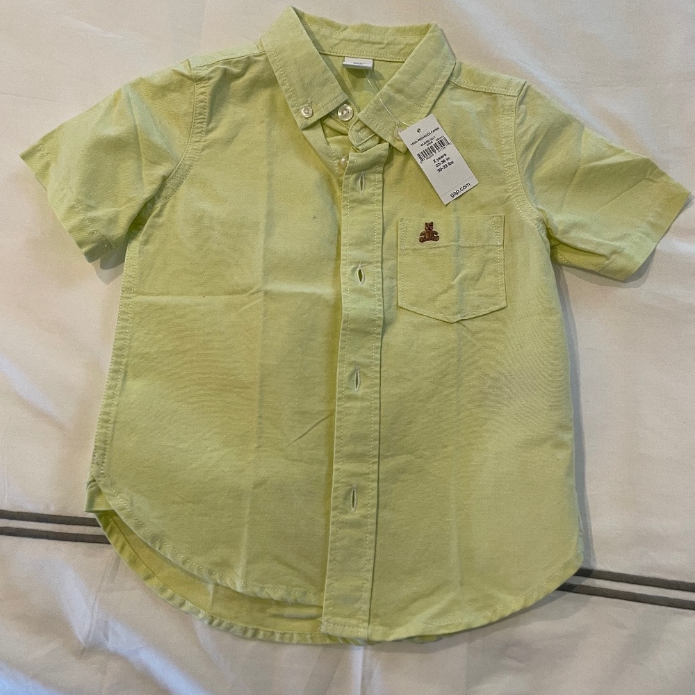 GAP 2 Toddler New With Tags Button Down Shirt